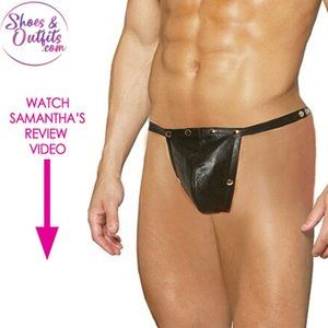 Men's REAL Leather Pouch with Nail Heads